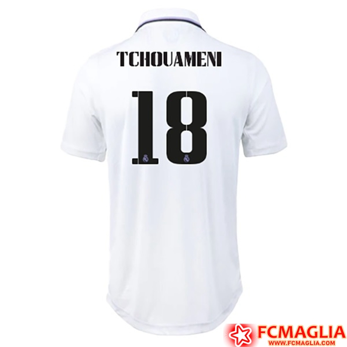 Maglie Calcio Real Madrid (TCHOUAMENI #18) 2022/23 Prima