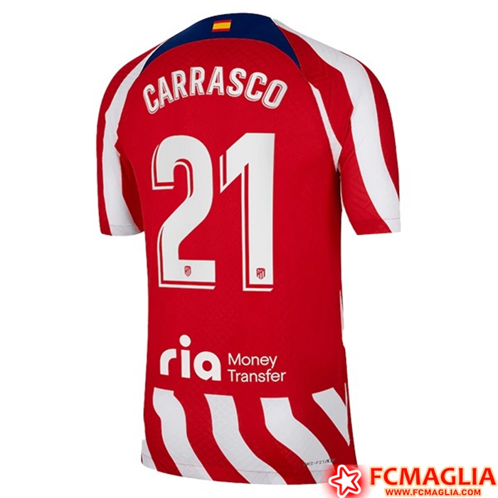 Maglie Calcio Atletico Madrid (CARRASCO #21) 2022/23 Prima