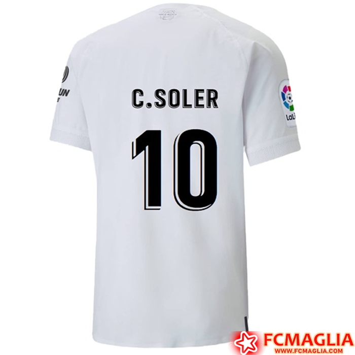 Maglie Calcio Valencia (C.SOLER #10) 2022/23 Prima