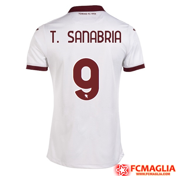 Maglie Calcio Torino (T. SANABRIA #9) 2022/23 Seconda