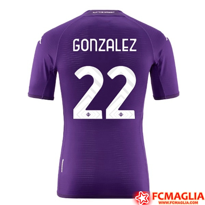 Maglie Calcio ACF Fiorentina (GONZALEZ #22) 2022/23 Prima