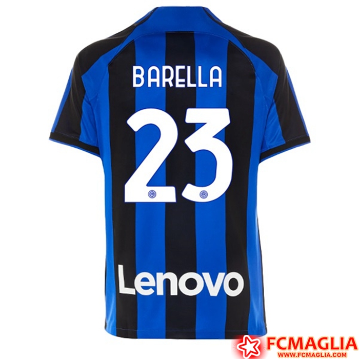 Maglie Calcio Inter Milan (BARELLA #23) 2022/23 Prima