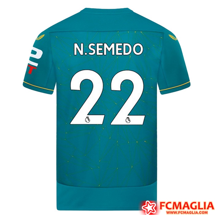 Maglie Calcio Wolves (N.SEMEDO #22) 2022/23 Seconda