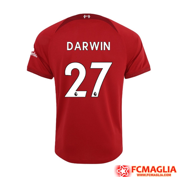 Maglie Calcio Liverpool (DARWIN #27) 2022/23 Prima