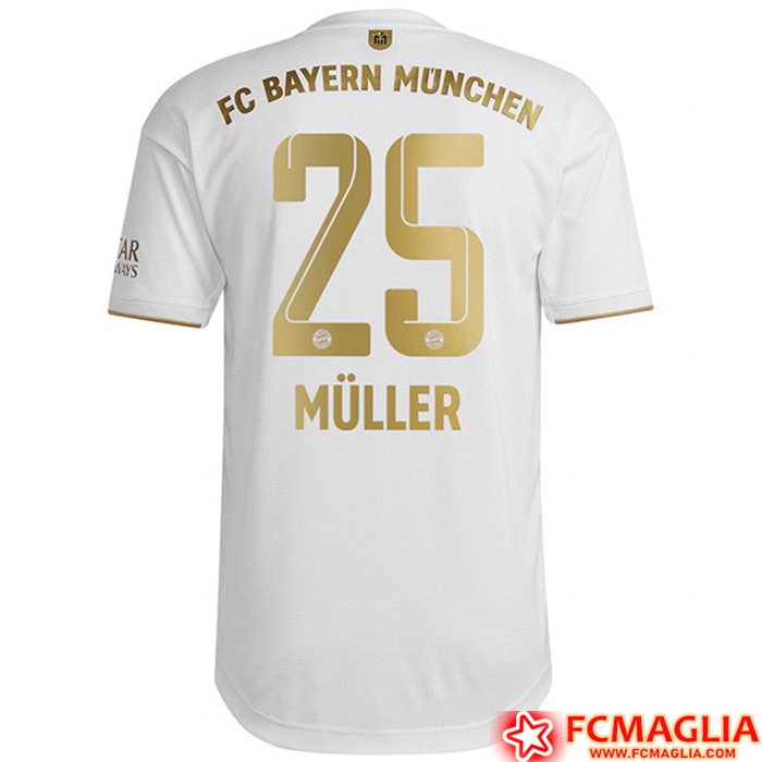 Maglie Calcio Bayern Monaco (MÜLLER #25) 2022/23 Seconda