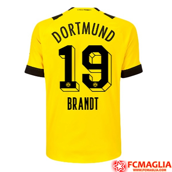 Maglie Calcio Dortmund BVB (BRANDT #19) 2022/23 Prima