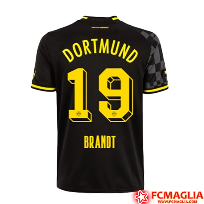 Maglie Calcio Dortmund BVB (BRANDT #19) 2022/23 Seconda