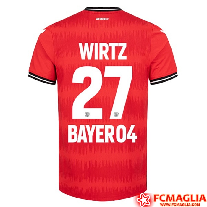 Maglie Calcio Leverkusen (WIRTZ #27) 2022/23 Prima