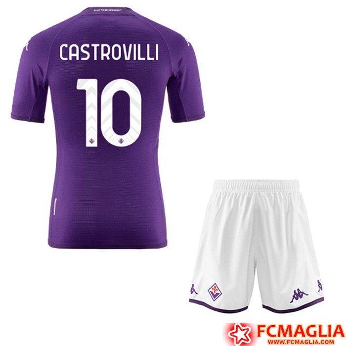 Maglie Calcio ACF Fiorentina (CASTROVILLI #10) Bambino Prima 2022/23