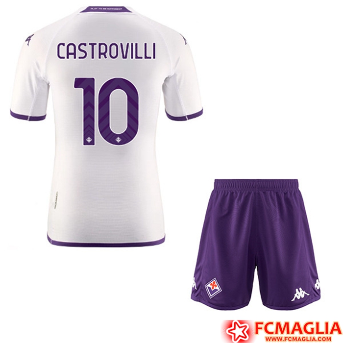 Maglie Calcio ACF Fiorentina (CASTROVILLI #10) Bambino Seconda 2022/23
