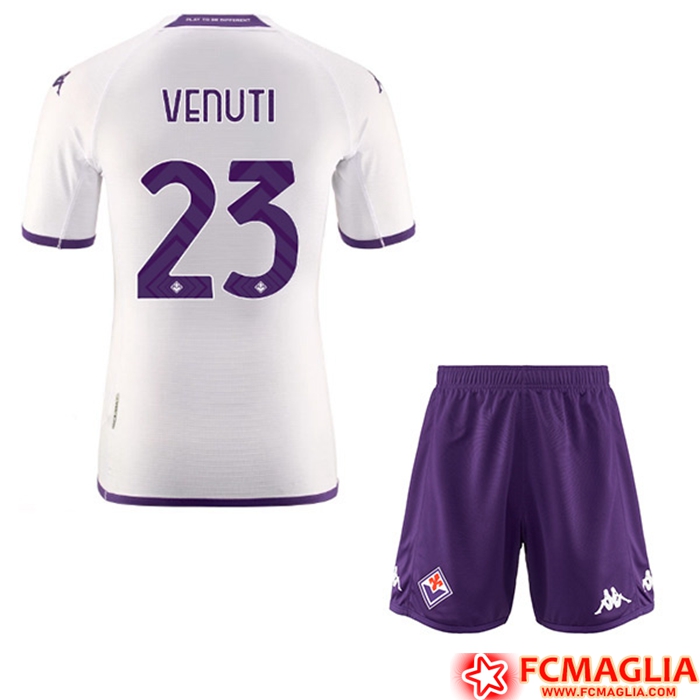 Maglie Calcio ACF Fiorentina (VENUTI #23) Bambino Seconda 2022/23