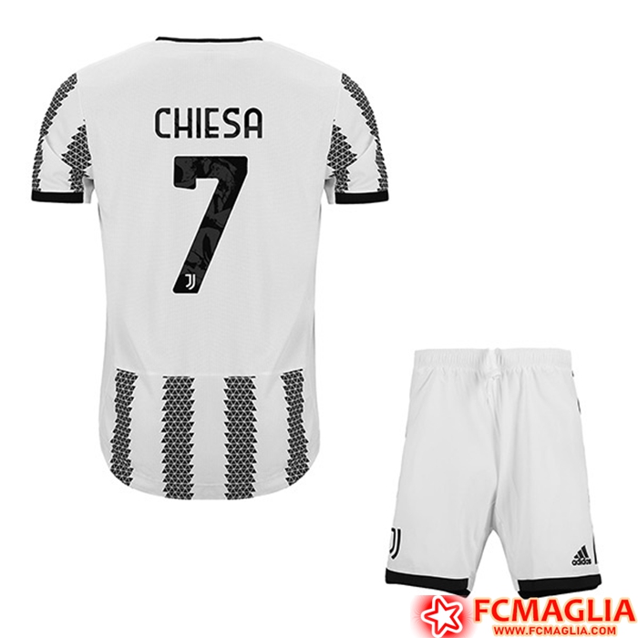Maglie Calcio Juventus (CHIESA #7) Bambino Prima 2022/23