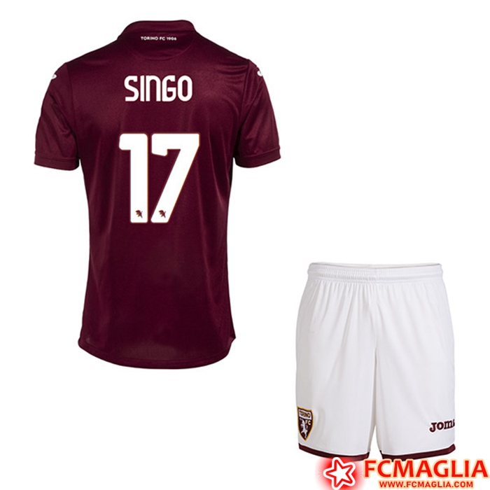 Maglie Calcio Torino (SINGO #17) Bambino Prima 2022/23
