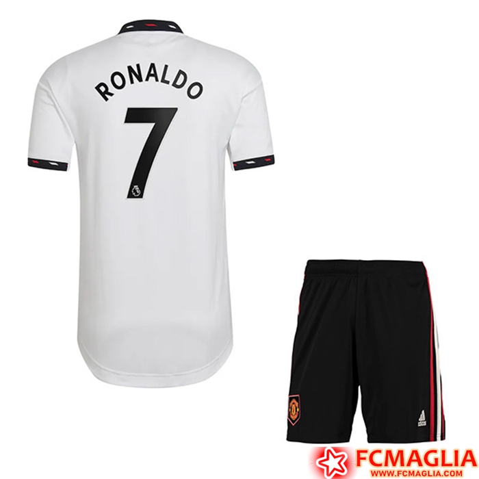Maglie Calcio Manchester United (RONALDO #7) Bambino Seconda 2022/23