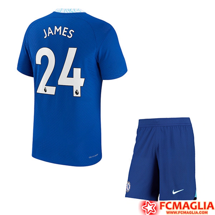 Maglie Calcio FC Chelsea (JAMES #24) Bambino Prima 2022/23