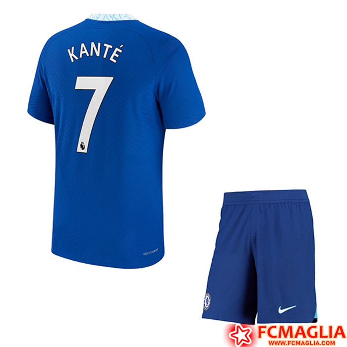 Maglie Calcio FC Chelsea (KANTÉ #7) Bambino Prima 2022/23