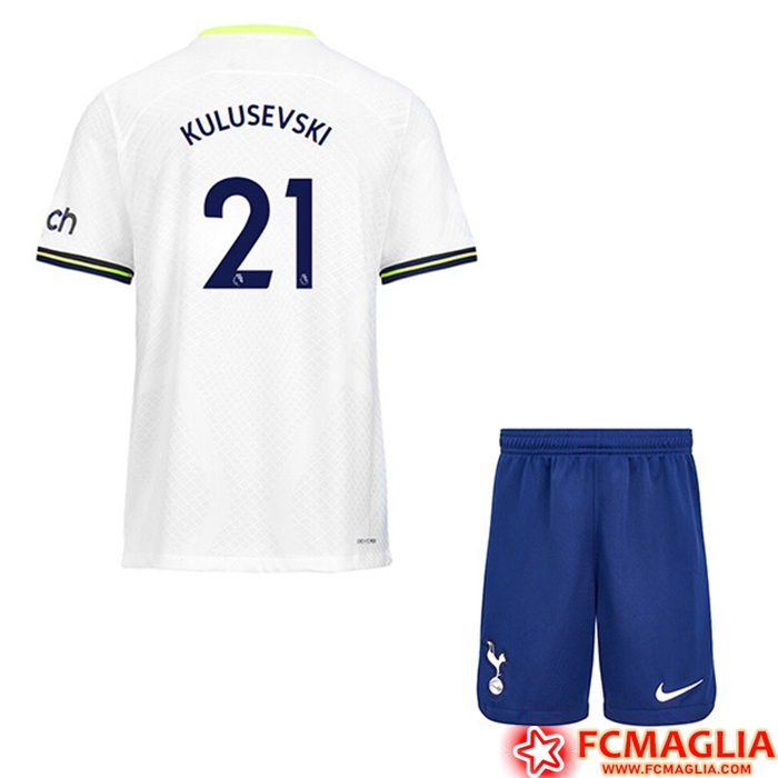 Maglie Calcio Tottenham Hotspur (KULUSEVSKI #21) Bambino 2022/23 Prima