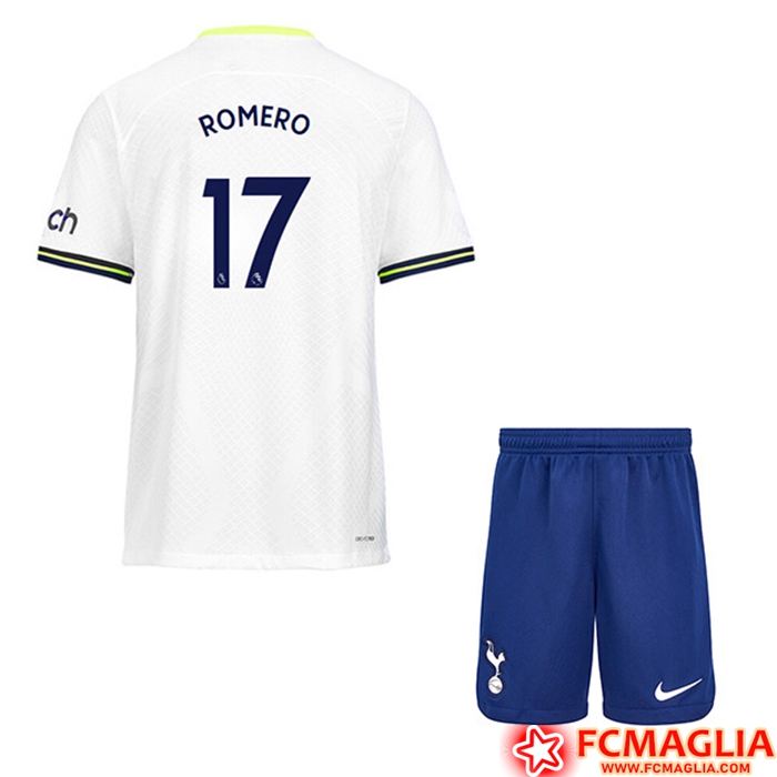 Maglie Calcio Tottenham Hotspur (ROMERO #17) Bambino Prima 2022/23