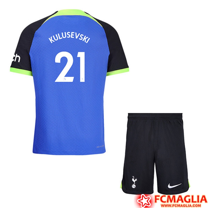 Maglie Calcio Tottenham Hotspur (KULUSEVSKI #21) Bambino Seconda 2022/23