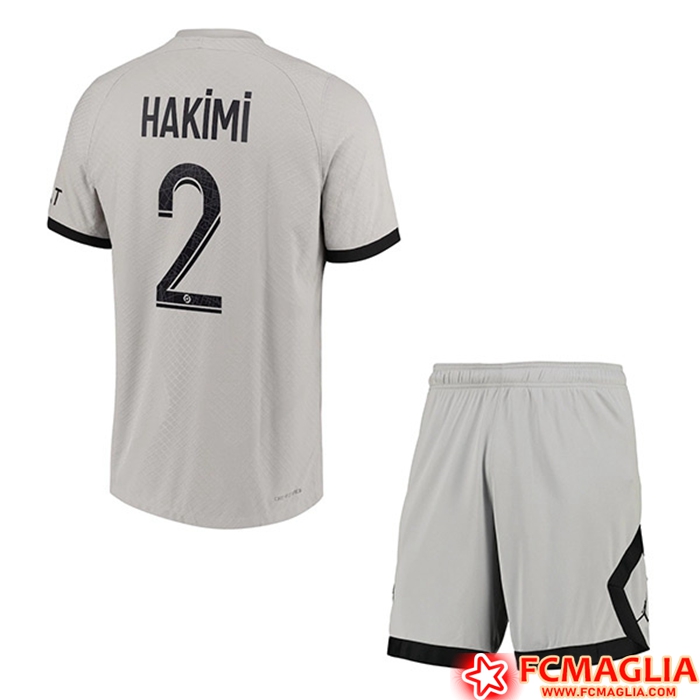 Maglie Calcio PSG (HAKIMI #2) Bambino Seconda 2022/23
