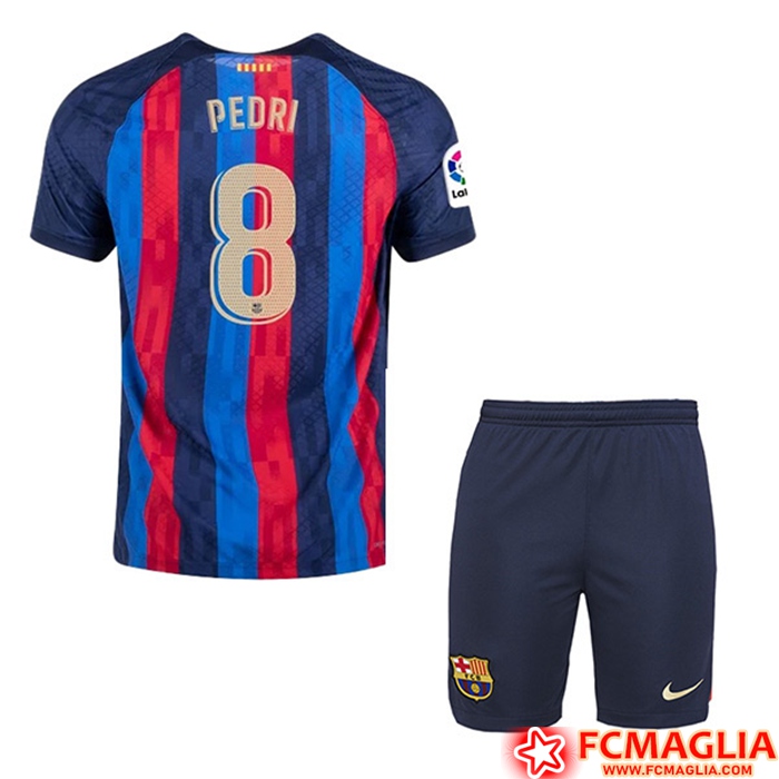 Maglie Calcio FC Barcellona (PEDRI #8) Bambino Prima 2022/23