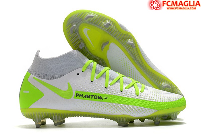 Nike Scarpe Da Calcio Phantom GT Elite Dynamic Fit FG Bianco/Verde