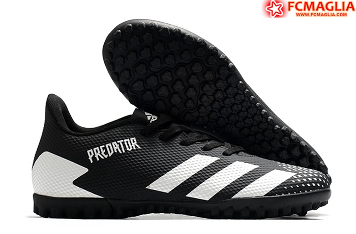 Adidas Scarpe Da Calcio Predator 20.4 TF Sale Nero/Bianco