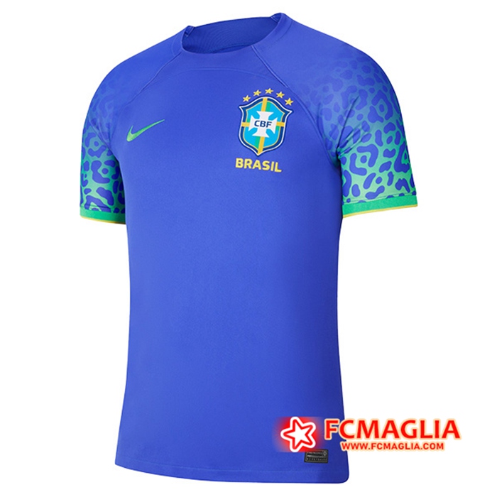 Nuova Maglie Calcio Brasile Seconda Coppa Del Mondo 2022