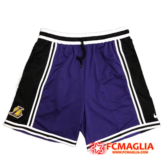 pantaloncini los angeles lakers blu