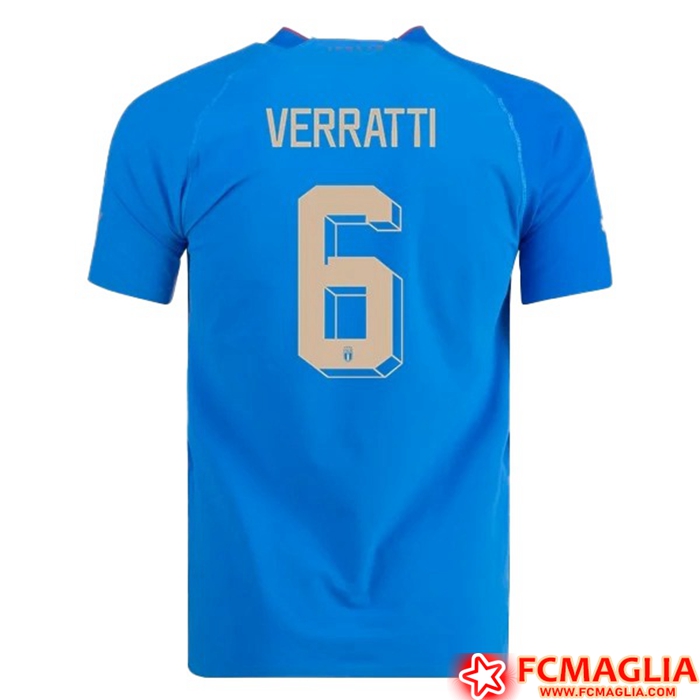 Le Nuove Maglia Nazionale Italia (VERRATTI #6) 2022/2023 Prima Prezzo