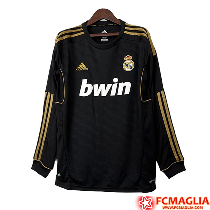 Nuove Maglie Calcio Real Madrid Seconda Manica Lunga 2011 2012 A Poco Prezzo