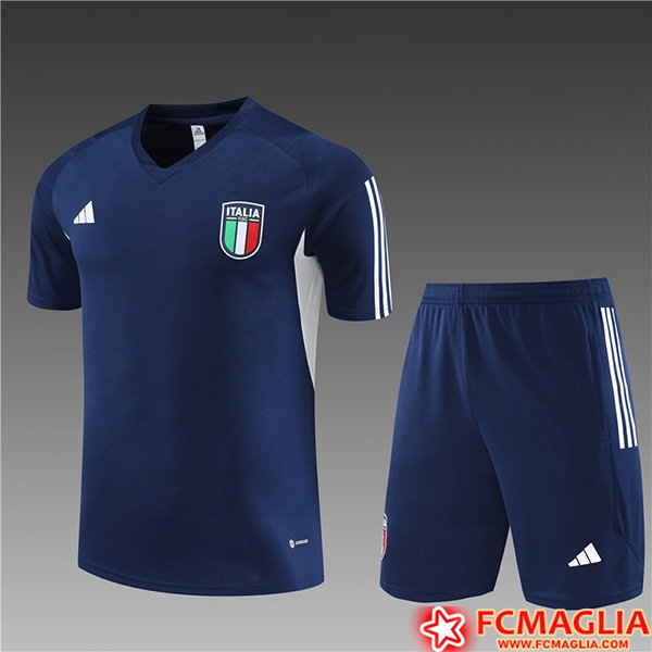 Numeri Kit Maglia Allenamento Pantaloncini Italia Bambino Nero