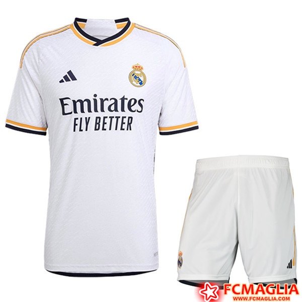 Nuove Kit Maglia Real Madrid Prima + Pantaloncini 2023/2024 A Poco Prezzo