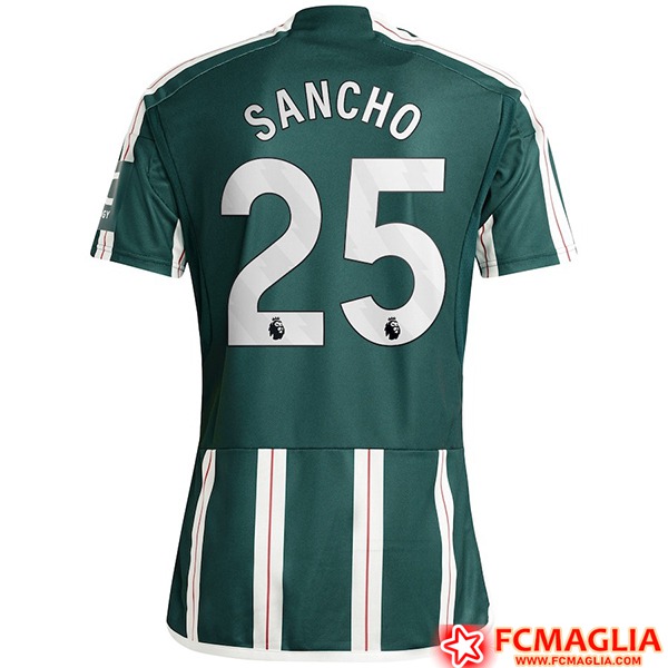 Numeri Maglie Calcio Manchester United SANCHO 25 2023 2024 Seconda Poco Prezzo