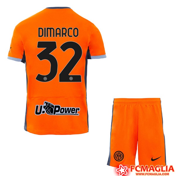 Nuova Maglie Calcio Inter Milan DIMARCO 32 Bambinos 2023 2024
