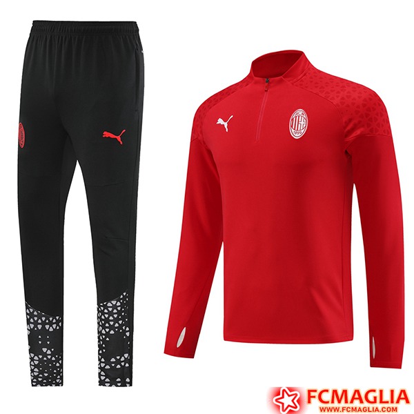 Pantaloni Tuta AC Milan 2023/2024 - Nero/Rosso – Footkorner
