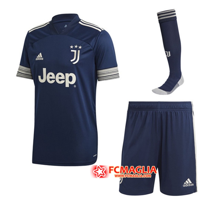Kit Maglia Calcio Juventus Seconda (Pantaloncini+Calzettoni) 2020/2021
