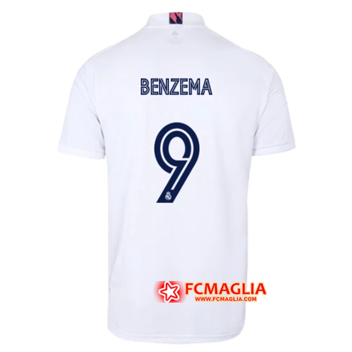 Nuove Maglia Calcio Real Madrid (BENZEMA 9) Prima 2020/2021