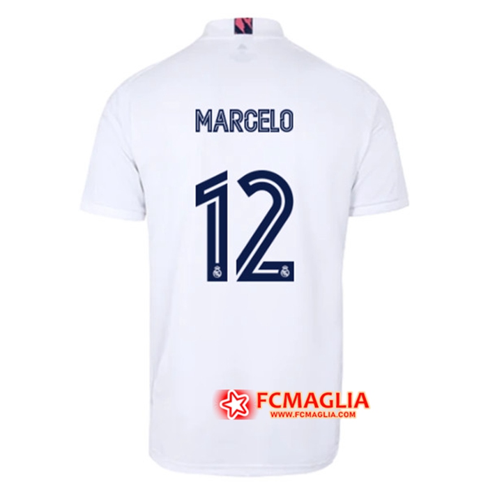 Nuove Maglia Calcio Real Madrid (MARCELO 12) Prima 2020/2021