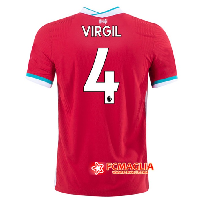 Nuove Maglia Calcio FC Liverpool (VIRGIL 4) Prima 2020/2021