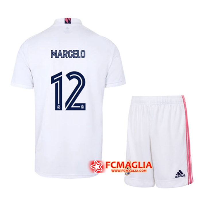 Maglia Real Madrid MARCELO 12 Bambinos Prima 2020/2021 Non Originali