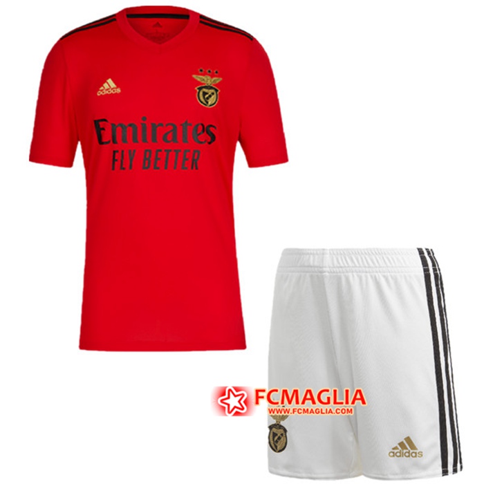 Nuove Maglia Calcio S.L. Benfica Bambino Prima 2020/2021